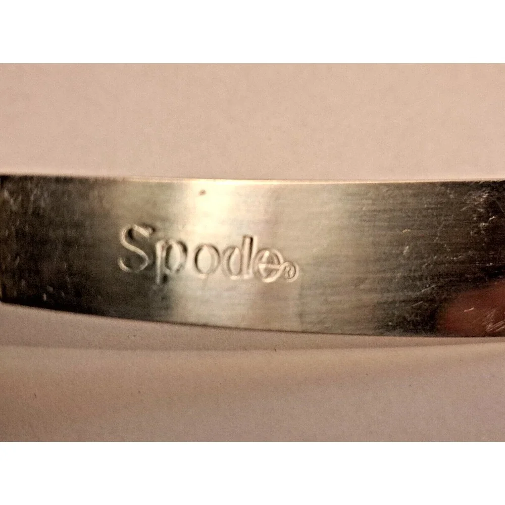 Spode Christmas Tree Cheese Spreaders Set of 4‎ Santa Topper Stainless Steel
